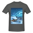 thumbnail image 4 of Bingfone Mountain Cottage In Snow Men'S Loose Fit Short-Sleeve Pocket T-Shirt, 4 of 7