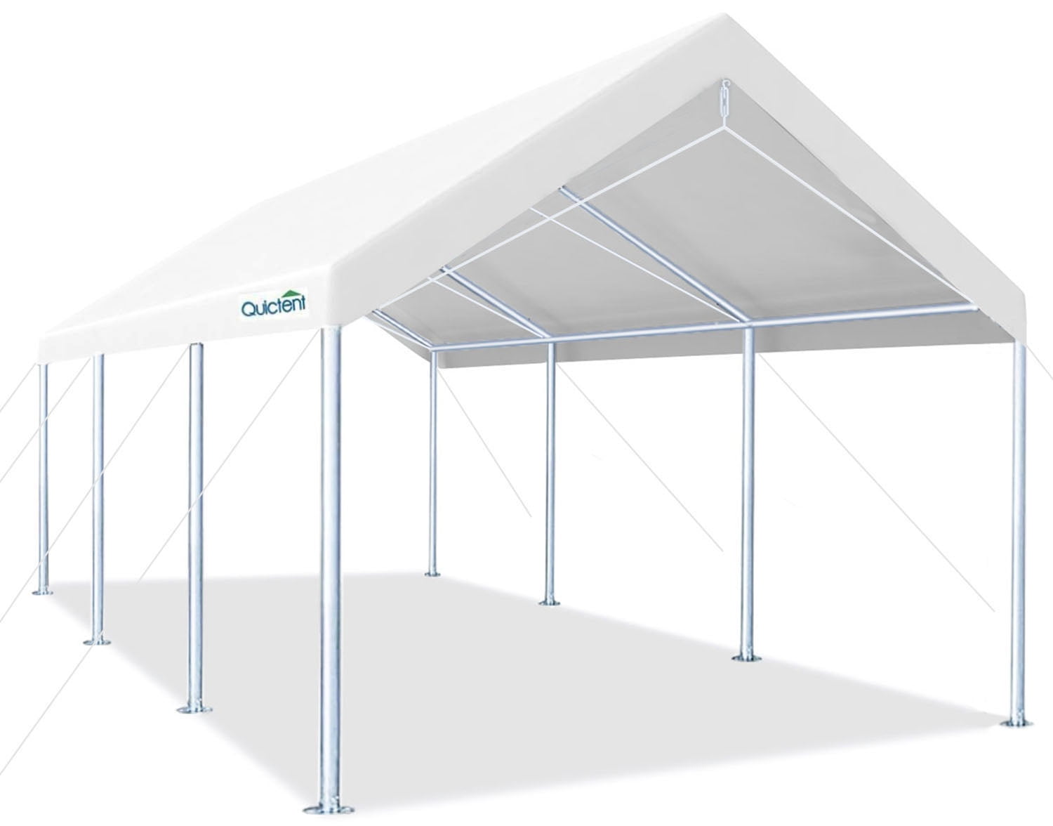 Caravan Canopy Garage Domain Carport Steel Frame 10x20 Outdoor Durable White 