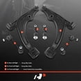 thumbnail image 2 of A-Premium 6Pcs Front and Rear Suspension Kit Lower Control Arm and Ball Joint Assembly Sway Bar Link Compatible with Suzuki Esteem 1998-2002, 2 of 8