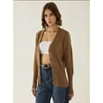 thumbnail image 4 of Semi Fit V-Neck Knitted Cardigan, 4 of 5