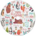 thumbnail image 1 of FMSHPON Christmas Set Xmas Christmas Tree Skirt Stand Mat for Holiday Party Decoration Indoor Outdoor 48 inches, 1 of 6