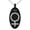 Black, variant on Stainless Steel Solar System Planetary Venus Engraved Small Oval Charm Pendant Necklace