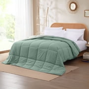 Modern Threads Reversible Ivy & Sage All-Season Down Alternative Adult Bed Comforter, Twin