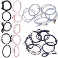 thumbnail image 1 of Fashionable Elastic Hair Ties for Women with Assorted Color Rubber Bands for Decoration 24pcs, 1 of 5