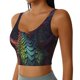 thumbnail image 2 of Balery Whimsical Dragon Color Cool Sujetadores deportivos con espalda cruzada para mujer, acolchados, sin costuras, de alto impacto, ideales para yoga, gimnasio, entrenamiento y fitness.-Medium, 2 of 8