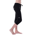 thumbnail image 1 of Capri Pants for Women Plus Size Side Pockets Cargo Pants Elastic Drawstring Casual Cropped Pants, 1 of 7