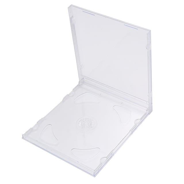 10 Pcs Boîtiers Transparents pour DVD Boîtes de Rangement Portables pour CD DIY pour Studio de Cinéma Maison