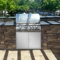 thumbnail image 3 of Zimtown Puerta de Acceso para Barbacoa de Acero Inoxidable de 31 x 30,5 Pulgadas, Metales, 3 of 8