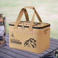 thumbnail image 4 of Bolsa de almacenamiento para acampar, bolsas de lona, ​​equipaje para exteriores, gran capacidad, resistente, bolsa de transporte para acampar, para Caqui, 4 of 8