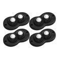 thumbnail image 2 of Ruedas giratorias pequeñas de rotación 360, pasta autoadhesiva, sin perforación, paquete de 4, ruedas giratorias pequeñas, polea adhesiva para pelota abdominal negra yotijar ruedas adhesivas, 2 of 10