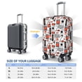 thumbnail image 6 of Balery Luggage Cover Modern Life Print Suitcase Covers for Luggage Elastic Washable Suitcase Protector Fits 18-32 Inch Luggage-Medium, 6 of 9