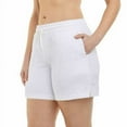 thumbnail image 3 of Danskin Womens 2-Pack Soft Active Short Size: L, Color: Neptune Blue Tie Dye/Bright White, 3 of 4