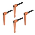thumbnail image 1 of Unique Bargains 4 Pack M10 x 40mm Male Threaded Stud Adjustable Clamping Lever Handle Bolt Knob Orange, 1 of 6