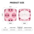 thumbnail image 6 of Gaeub Pig Nose Square Chair Seat Covers, Stretch Fitted Printed Chair Seat Cushion Cover for Kitchen, Office - One Size, 6 of 9