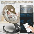 thumbnail image 6 of KIDSVIEW Baby Swing for Infants, Electric Baby Bouncer with 5 Speeds, Portable Baby Rocker for Indoor and Outdoor, Bluetooth Remote Control, 6 of 7