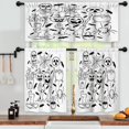 thumbnail image 3 of LALILO Kitchen Curtains and Valances Set of 3 36" Halloween Window Treatment Tiers for Window Decor, 3 of 5