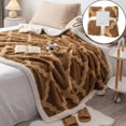 thumbnail image 2 of Classical Soft Blanket Double-Sided Cool Design Cooling Blanket Summer Blanket Thin Lightweight Breathable Soft Soft Lightweight Breathable Soft Comfy Lightweight Blankets for All Seasons, 2 of 7