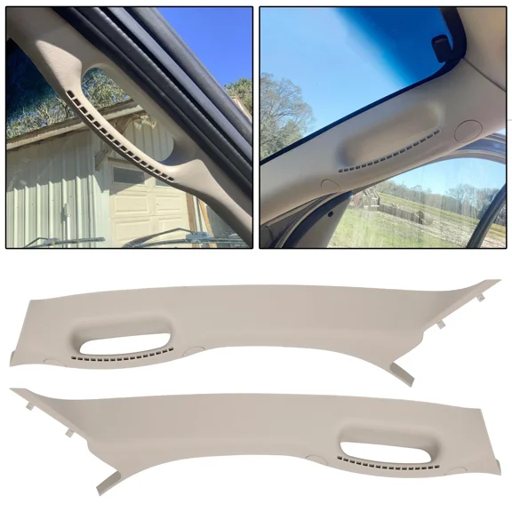 Kojem Front Left & Right A Pillar Grab Handle Molding Trim for 2002-2010 Dodge Ram 1500 2500 3500 Pickup Truck