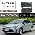 thumbnail image 2 of For Toyota Corolla‌ 2019-2024 Driver Left And Passenger Right Side Sun Visor For Car With Makeup Mirror, Replacement OEM 74320-02F50-black, 2 of 6