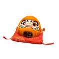 thumbnail image 2 of Alcancía Daruma de cerámica, artesanía, estatua, figura japonesa, decoración de escritorio, ahorro naranja, 2 of 9