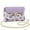 Beautiful Flower, variant on Elephant Womens Crossbody Flap Bag Fashion Hard-Wearing Woman Shoulder Bag Handbags Comfortable Small Bag with Removable Chain for Concerts