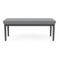 thumbnail image 4 of Lenox Steel Reception Waiting Room 2-Seat Bench / Charcoal Steel / Gray, 4 of 5