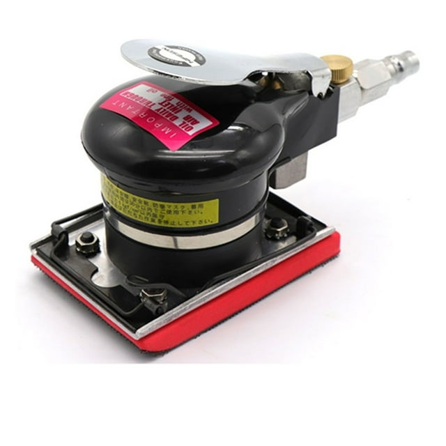 Mini Air Sander, Rectangle Size Is 70 * 100mm Pneumatic Air Polishing Machine Tool Grinder Efficient Strong Viscous Sand Paper Machine ,Easy to Use