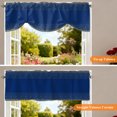 thumbnail image 5 of Yellow Polka Dots Tie Up Valance Curtains for Windows, Kitchen Curtains Window Treatments, Modern Speckles Minimalist Navy Blue Short Window Shades Valances for Bedroom Bathroom Cafe 42"x12", 5 of 8