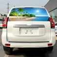 thumbnail image 5 of Rear Window Graphic Decal For SUV jeep PICK-UP TRUCK  Tropical Exotic Beach PERFORATED VINYL TINT Sticker Window Tint, 5 of 5