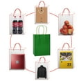 thumbnail image 6 of AZOWA Gift Bags Small Kraft Paper Bags with Handles (5 x 3.1 x 8.2 in, Grass Green Color, 50 Pcs), 6 of 9