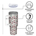 thumbnail image 4 of Christmas 40oz Tumbler– Stainless Steel Insulated Tumbler with Handle and Straw, Large Capacity Travel Cup for Hot & Cold Drinks, 4 of 7