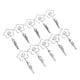 thumbnail image 2 of 10 clips para tarjeta de nombre, clip fuerte de doble ed de metal, soporte para tarjetas de número de aplicación amplia y resistente, plateado, 2 of 5
