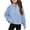 Light Blue, variant on ZACPNCV Girls Half Zip Sweatshirt Fleece Quarter Zip Pullover Sweatshirts Fall Clothes for Teen Girls Thumb Hole Blue 9-10 Years