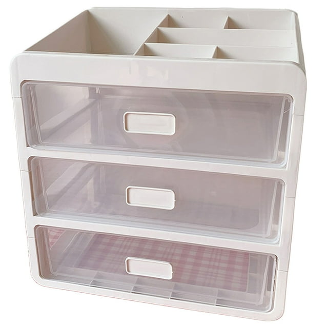 Bangcool Desktop Storage Drawer Plastic Modern Makeup Holder Drawer Cosmetics Organizer