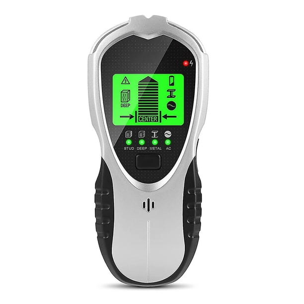 Style 2 Buscador de cables Detector de escáner de pared 4 en 1 multifuncional con pantalla LCD Alarma de audio, detector de metales Buscador de cables Buscador de cables para meta
