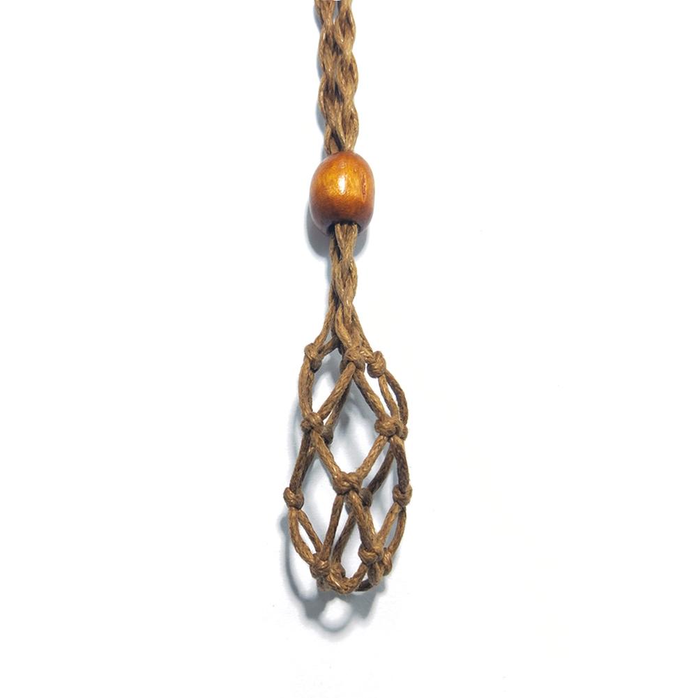 2PCs Necklace Cord,Hollow Stone Holder Replacement Necklace Rope,Adjustable Length,for Making DIY Necklace,Cord Cage Fish Netted Necklace Cord