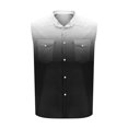 thumbnail image 4 of Njagoc3 Mens Denim Vest Tank Top, Sleeveless, Button - Down for Summer Casual Outings & Backyard BBQs, 4 of 6