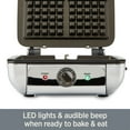 thumbnail image 5 of All-Clad Gourmet Mechanical Stainless Steel Belgian Waffle Maker with Removable Plates, 4 slice, 5 of 11