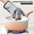 thumbnail image 4 of Manoplas de cocina MAD SHARK, resistentes al calor, 450 °C, impermeables, grises, 4 of 6