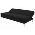 thumbnail image 4 of Sofá Cama Reclinable EL BAZAR STORE Vegas Lino Negro Moderno abotonado 3 Posiciones, 4 of 6