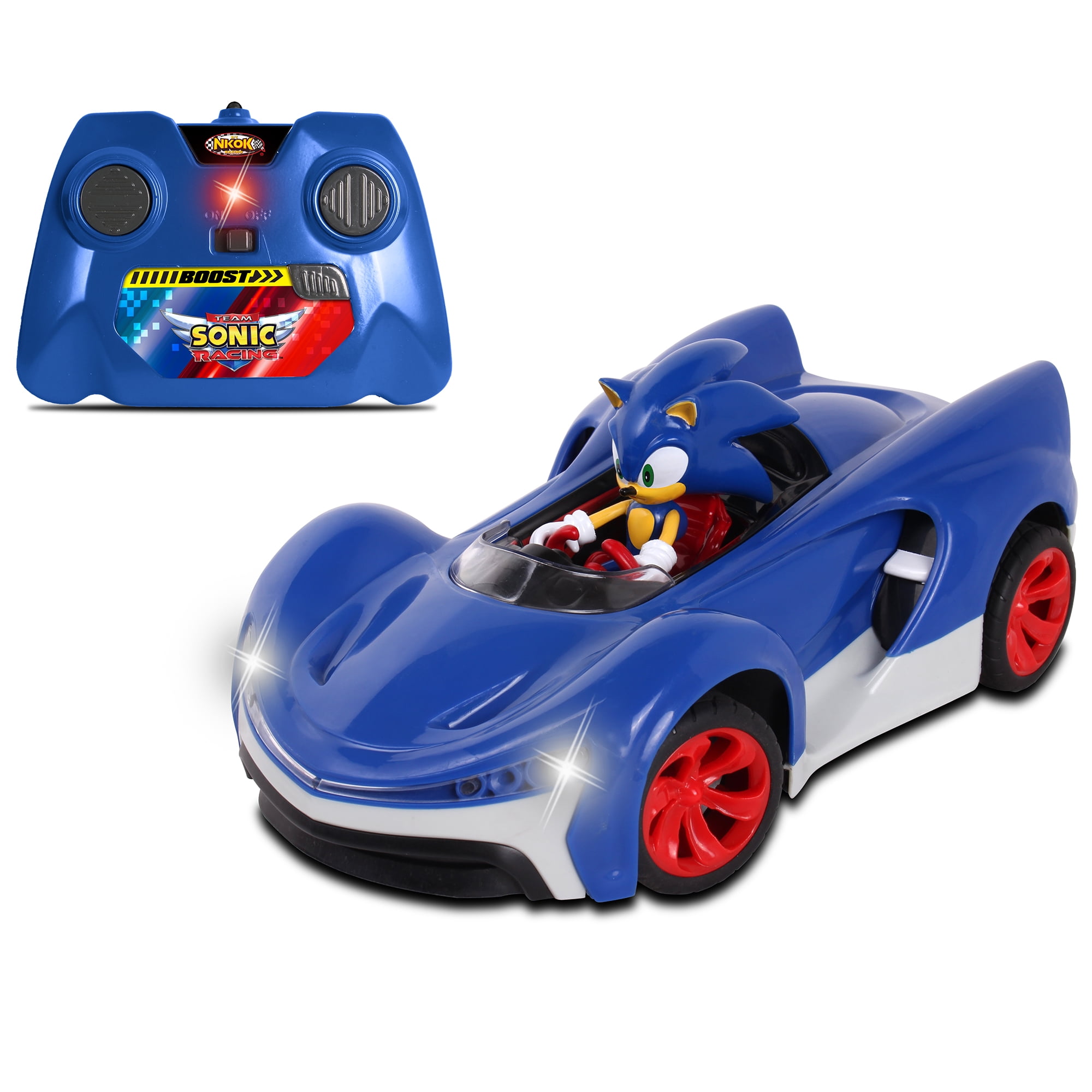 2.4Ghz NKOK Team Sonic Racing Remote Controlled Car with Turbo Boost 
