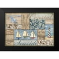 thumbnail image 2 of Brent, Paul 18x14 Black Modern Framed Museum Art Print Titled - Bateau Bay Collage I, 2 of 5