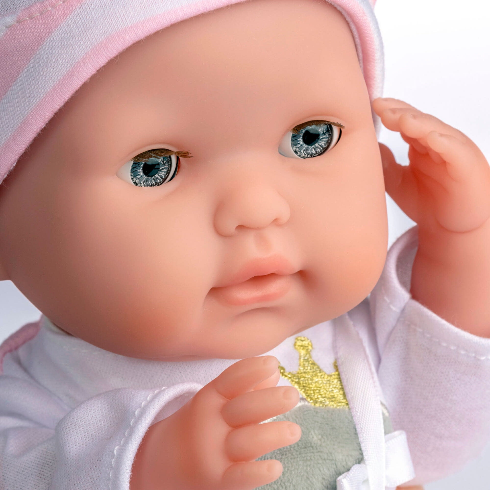 JC Toys Nonis Boutique 15" Realistic Pink Soft Body Baby Doll with Open/Close Eyes |10 Piece Gift Set with extra outfit & Accessories | Ages 2+