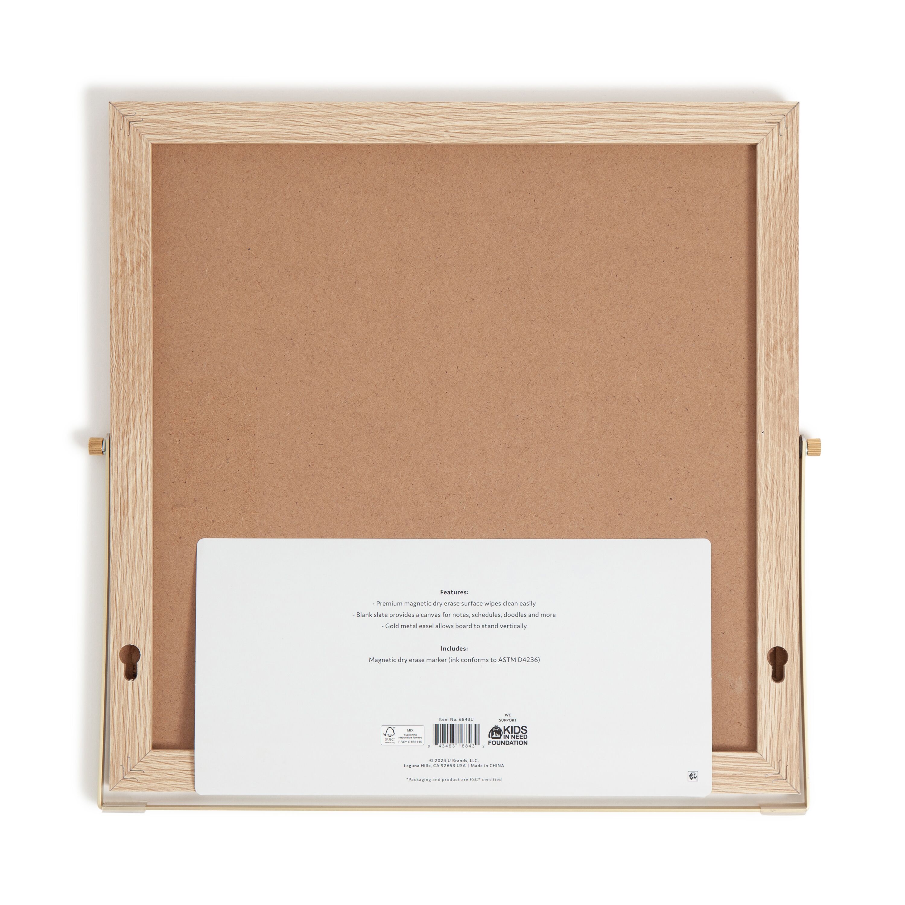 U Brands Magnetic Desktop Dry Erase Easel 12x12 photo 3