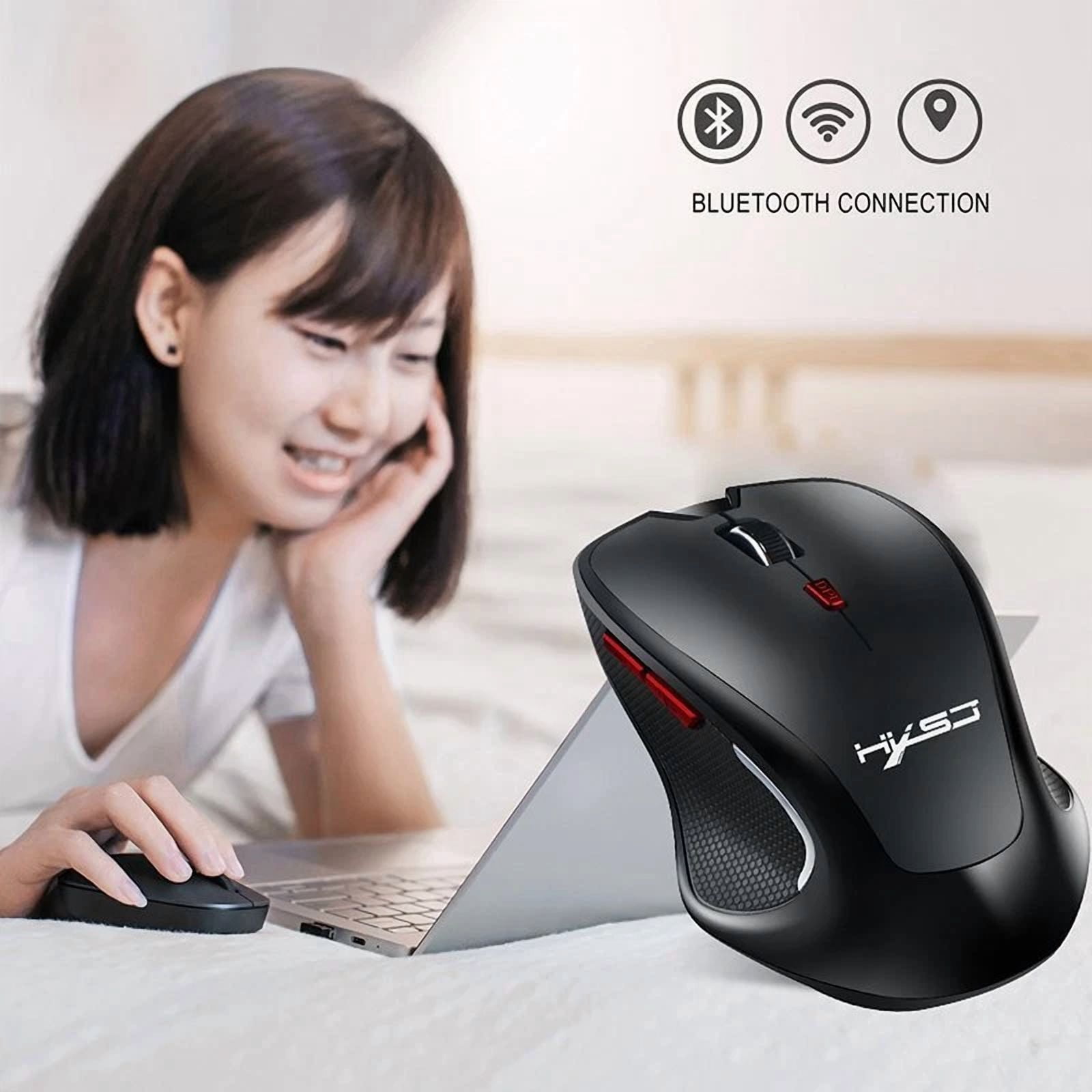 RHEA- T21 Bluetooth 3.0 Wireless Mouse 2400Dpi Adjustable Gamer Laptop Computer Mice