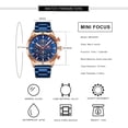 thumbnail image 5 of Men's Watches Stainless Steel Quartz Wristwatch Waterproof Sport Male Watch, 5 of 6