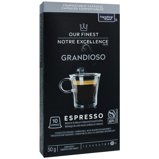 Nespresso compostable outlet pods