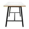thumbnail image 5 of KFI Studios Midtown Bar Height Table and 4 Barstools Set in Espresso/White, 5 of 5