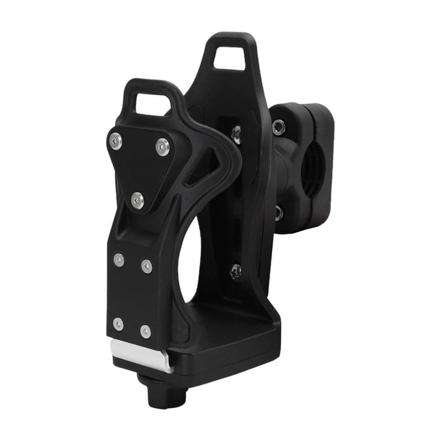 Portavasos ajustable Cola para motocicleta ATV Tractor Golf carrito de empuje Scooter Negro Plata Soporte para motocicleta