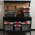 thumbnail image 2 of IRIS 19 Gallon Lockable Storage Totes with Lids, 6 Pack - Gray, Heavy-Duty Durable Stackable Containers, Large Garage Organizing Bins Moving Tubs, 2 of 8
